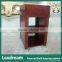 Antique Simple Cherry Hotel Bathroom Vanity With Two Wooden Shelves
