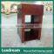 Antique Simple Cherry Hotel Bathroom Vanity with Two Wooden Shelves