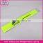 Silkscreen Reflective PVC Slap Band Wide Bracelets For Promotion