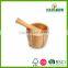 New bamboo wood mortar pestle set for wholesale