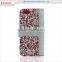 luxury diamond belt universal smart phone wallet style leather case for girls