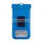 Sky Blue Plastic Waterproof Phone Bag With Floating