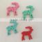 Polyresin mini reindeer in different colors christmas decoration DIY material xmas gifts for home decoration or party