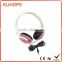 OEM dual ear cup wired audio headset gaming chat stereo headphone w/mic&volume control for ps4/tablet/laptop/pc/mobilephones