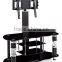 Modern 3 tier led Glass Tv Stand