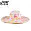 wholesale hat fashion printing lady hat paper straw hat