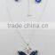 Stylish Black Resin Stone Butterfly Necklace Set