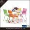 2016 Modern Design of Clear Glass Dining Table with Chairs from Langfang