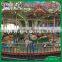 Outdoor playground rides musical carousel horses for children