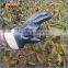 Full Coated Nitrile Dipped Interlock Liner Waterproof Glove with Safety Cuff