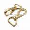 Newest Gold Color D Ring Metal Snap Hook For Bags
