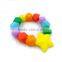 2016 Latest Design Nursing Bracelet Baby Teether Soft Silicone Bead Teether