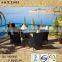 garden dining table and chairs wicker outdoor furniture rattan dining room sets(TC075)