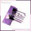 2016  Best private label 10pcs synthetic kabuki makeup brush with Black/Silver