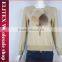 Wholesale Khaki Ice Cream Fur Decorated Woman Latest Design Sweatshirt