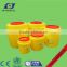 Round plastic safety container