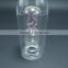 Item HSB250 wholesale Fancy glass bottle double glass bottle