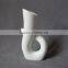 Japanese Stlye Elegant Pure White Stoneware Bud Vase