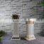 Polyresin Golden Europe Style Wedding Decoration Square Pillars Design