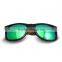Fashion black frame glasses, natural bamboo sunglasses