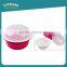 Multifunctional kitchen fruit vegetables wash bowl double-deck round plastic colander and bowl set