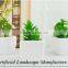 artificial green mini plants for office decoration
