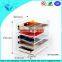 High quality 3 layers white acrylic sushi holder buffet food display stand