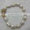 New design 9-10mm baroque freshwater pearl bracelet