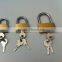 China Professonal provide best price 3pcs Brass padlock set double blister pack