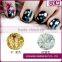 2016 High Fashion Designs Silver Gold paper nail foil