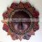 Hand Crafted Wooden Mask of Sleeping Sun Wall Hanging Made In Nepal