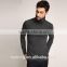 Custom fashion long sleeve plain turtle neck tshirt for men