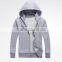 Custom Zip up wholesale plain black high quality men hoodies