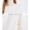 Wholesale Women Apparel Ruffled Sleeves Round Neck Long Sleeves Oversized Cotton-jersey Sweatshirt(DQE0231T)