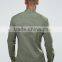 Long Sleeve Chest Pocket Grandad Collar Mens Pre-Shrunk 97% Cotton 3% Elastane Breathable Skinny Fit Casual Green Point Shirts