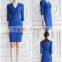 Fashion Design Slim Fit Office Ladies Formal Dress Half Sleeve Dress