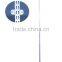 Black 1" Double Slotted Pole Tubing and Standard for clothes shop
