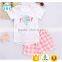 summer cotton baby clothing one set OEM service girls simple baby bedding set