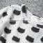 Cotton comfortable latest children dress designs black cat pattern printing stretch dress