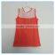 OEM 2016 New Fashion Summer Girls Children Modal Vest, Summer Girls Lace Back Sleeveless Vests Tops Printed Girls Pattern Tops