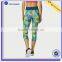 Custom Run Women Activewear Spandex Colorful Leggings Printed Yoga