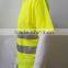 Mens Short Sleeve Generic Heat-applied Reflective Tape Europe hi Vis Fluorescent T-shirt