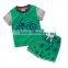 Wholesale 100% cotton summer children clothing set for 2-7 Y boy
