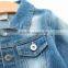 Solid color high quality boys kids denim jacket