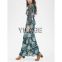 2015 new design hot in summer maxi floral printed dress
