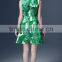 High fashion printed mother and daughter dress design sleeveless mother and daughter matching dresses