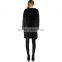 SJ430-01 Long Sleeve Ladies Luxury Rabbit Fur Jacket Long Length Suit Style Women Jacket