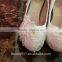 Professional manufacturer leather high heel dress women wedding shoes WS048