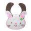 yellow bee cotton infant bibs