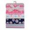 100%cotton flannel baby newborn receiving blanket with 4 in 1 gift bag